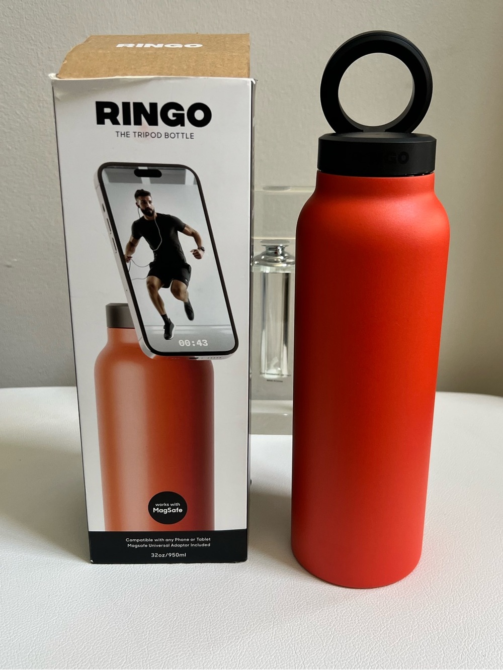 RINGO Insulated Water Bottle/Magsafe compatible/Magnetic holder NEW!!
